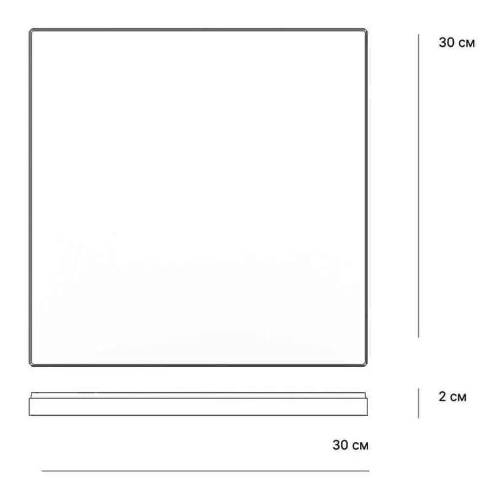 Плитка рядовая Verona 300х300х20мм Мраморный