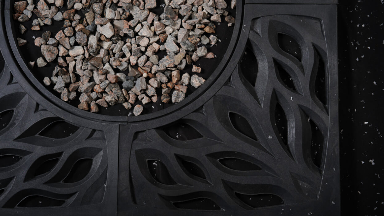 Приствольная решетка для дерева ZKING CRUST 1.2х1.2м Черная